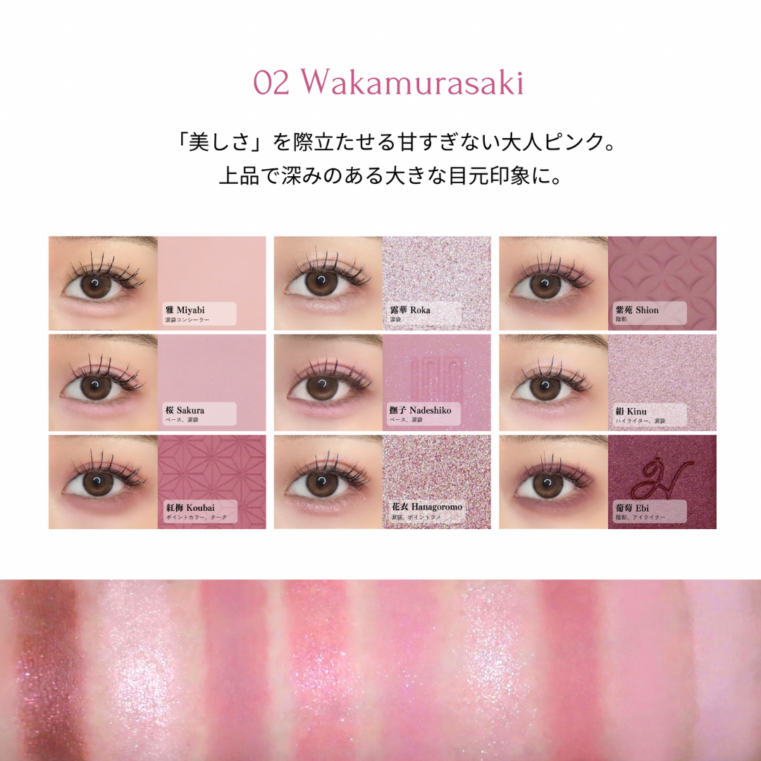 Multi under eye palette 02 Wakamurasaki